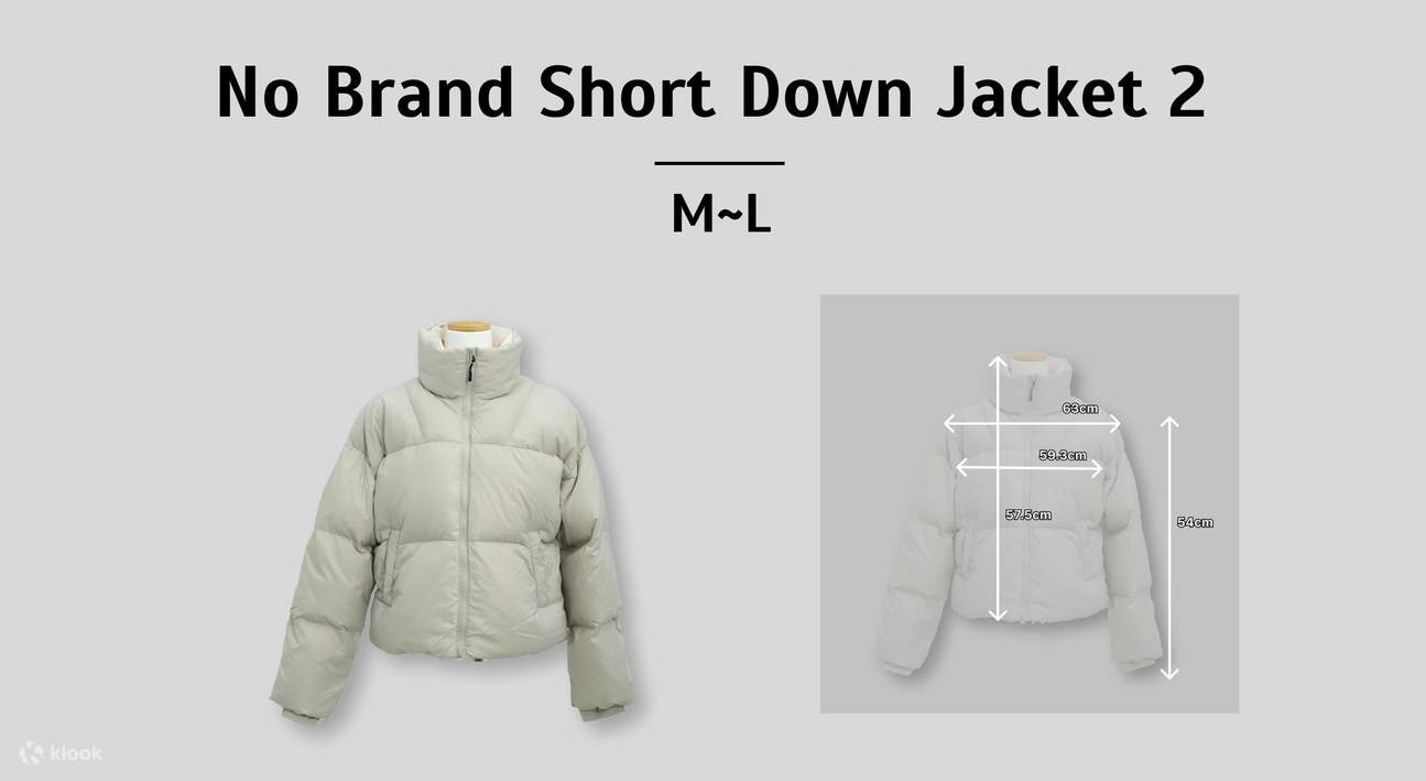 ノーブランドダウンジャケット（ショート）2（M〜L）